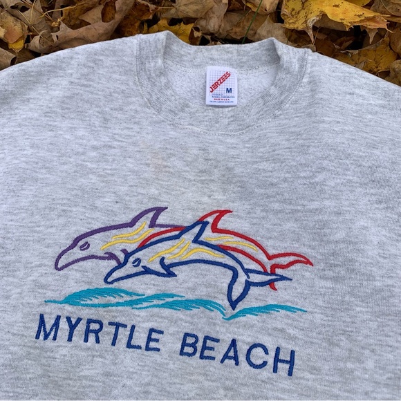 Vintage Myrtle Beach Embroidered Sweater - Picture 2 of 3